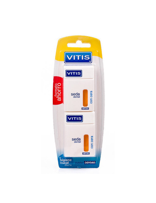 VITIS SEDA DENTAL CON CERA DUPLO 2X50M