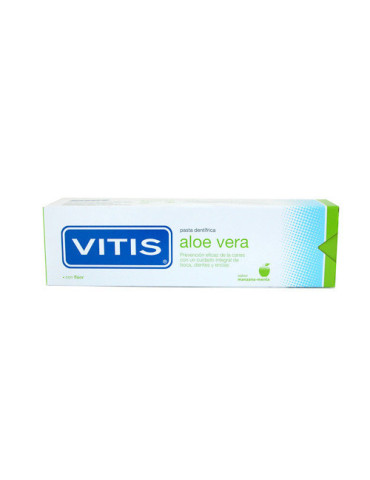 VITIS PASTA ALOE VERA SABOR MANZANA-MENTA 100ML