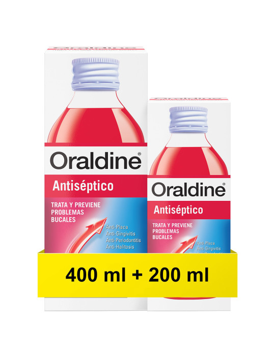ORALDINE ANTISEPTICO PACK 400 ML +200 ML