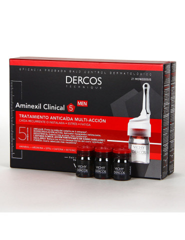 DERCOS AMINEXIL CLINICAL 5 HOMBRE 6 ML 21 MONODO