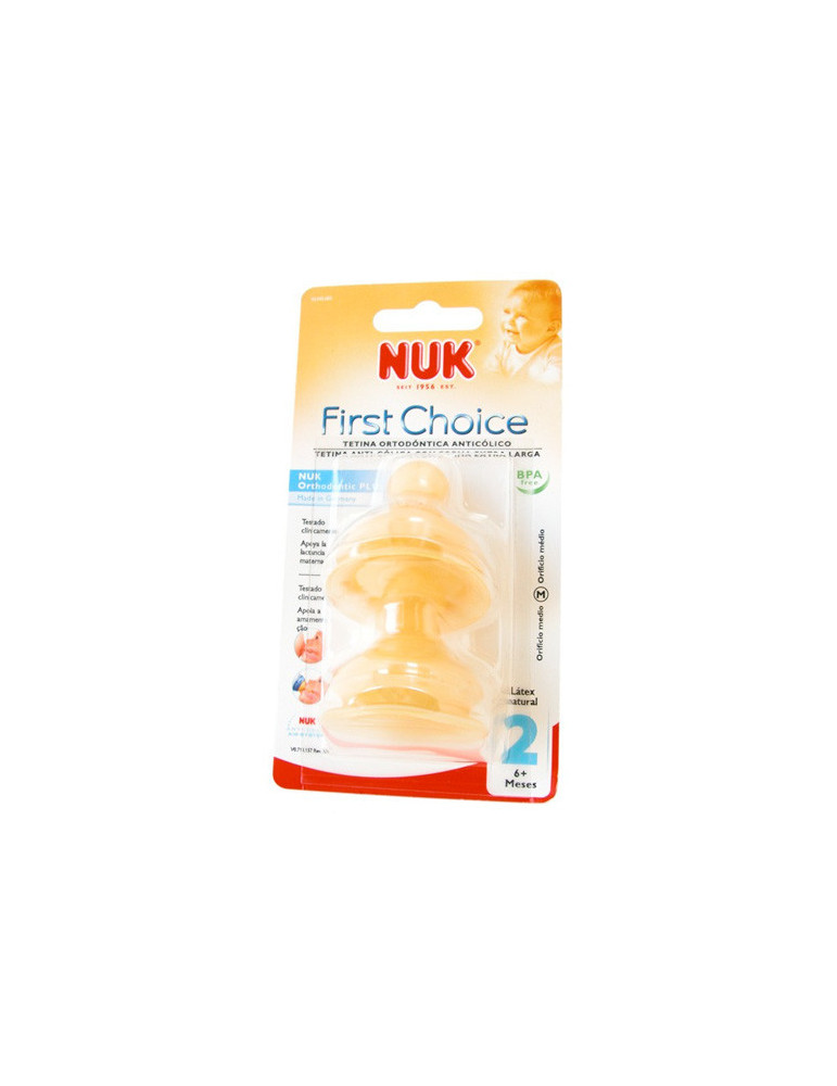 TETINA LATEX FIRST CHOICE NUK +6M TALLA M
