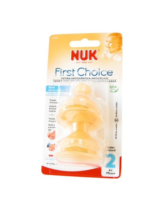 TETINA LATEX FIRST CHOICE NUK +6M TALLA M