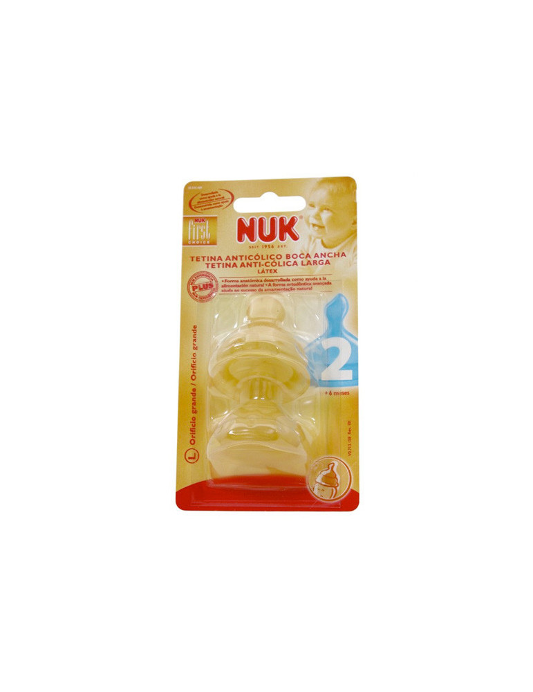 TETINA LATEX FIRST CHOICE NUK +6M TALLA L