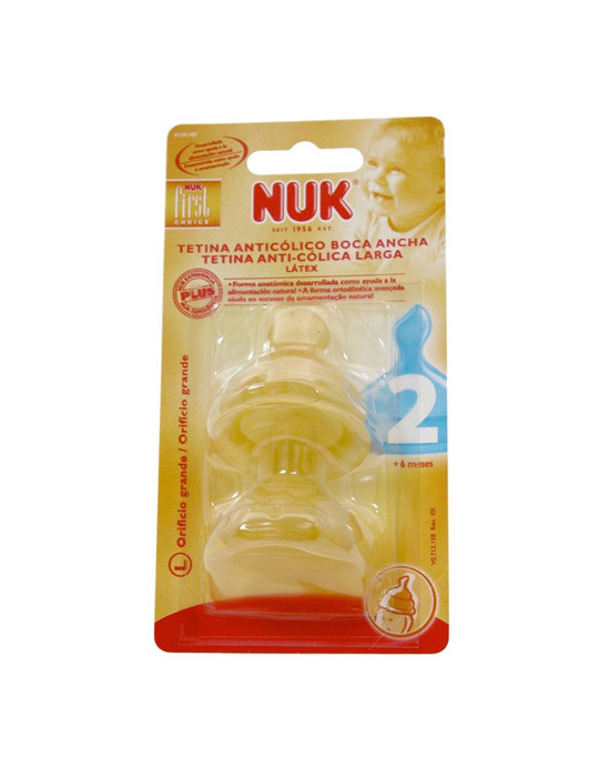 TETINA LATEX FIRST CHOICE NUK +6M TALLA L