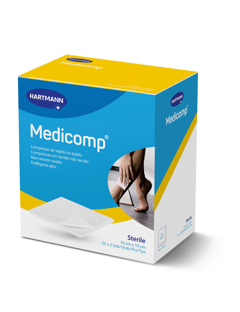 MEDICOMP COMPRESAS GASA 10X10 CM 25X2 UDS