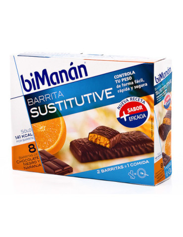 BIMANAN BESLIM BARRITAS CHOCO NEGRO NARANJ 10U