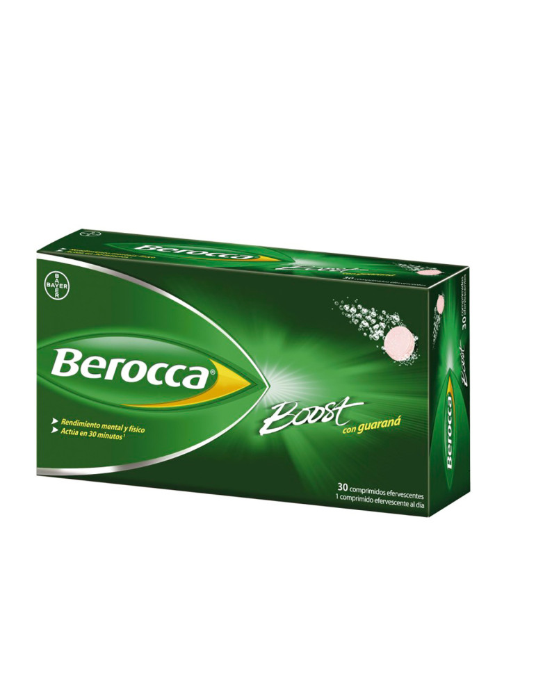 BEROCCA BOOST COMP EFERVESC 30 COMP GUARANA