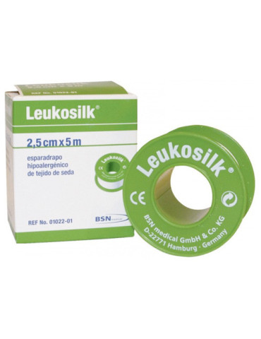 ESPARADRAPO LEUKOSILK SEDA 5X2,5 BLANCO