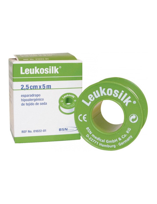 ESPARADRAPO LEUKOSILK SEDA 5X2,5 BLANCO