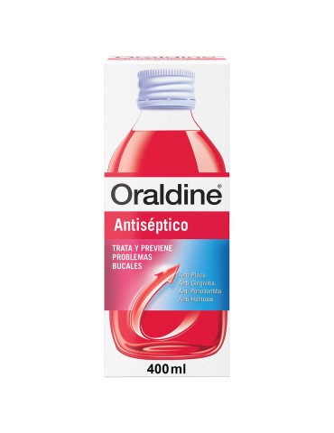 ORALDINE ANTISEPTICO 400 ML ROJO