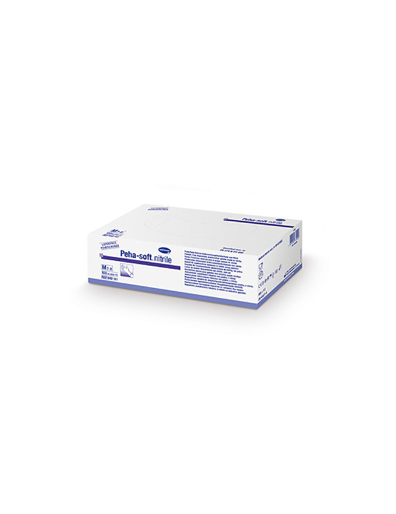 GUANTES DE NITRILO PEHA-SOFT NITRILE MED 100UN