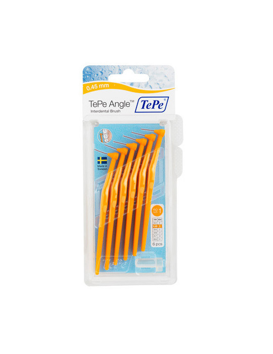 CEPILLO INTERDENTAL TEPE ANGLE 0.45 MM NARANJA