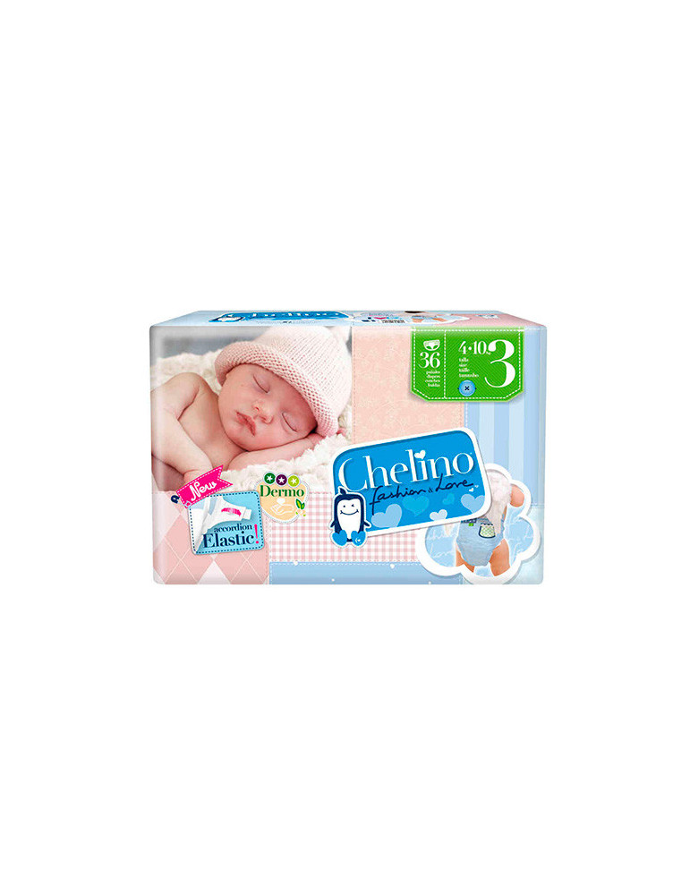 PAÑAL INFANTIL CHELINO FASHION&LOVE T-3 (4-10 KG