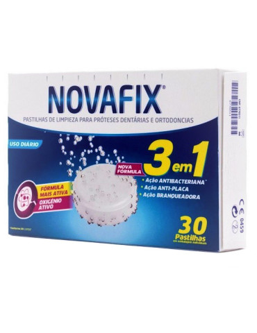 NOVAFIX TABLETAS ANTIBACTERIANAS 3 EN 1 LIMP 30