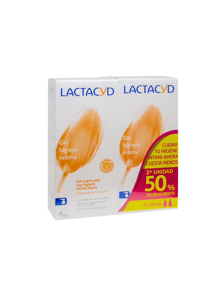 LACTACYD INTIMO GEL SUAVE PACK 200 ML 2 U