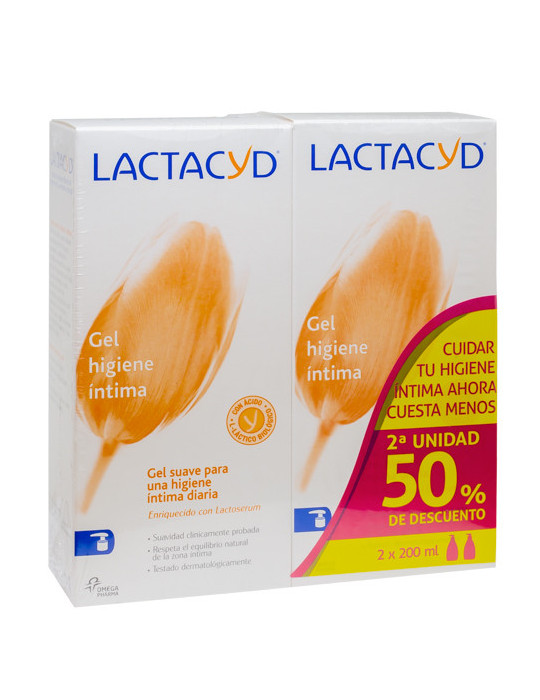 LACTACYD INTIMO GEL SUAVE PACK 200 ML 2 U