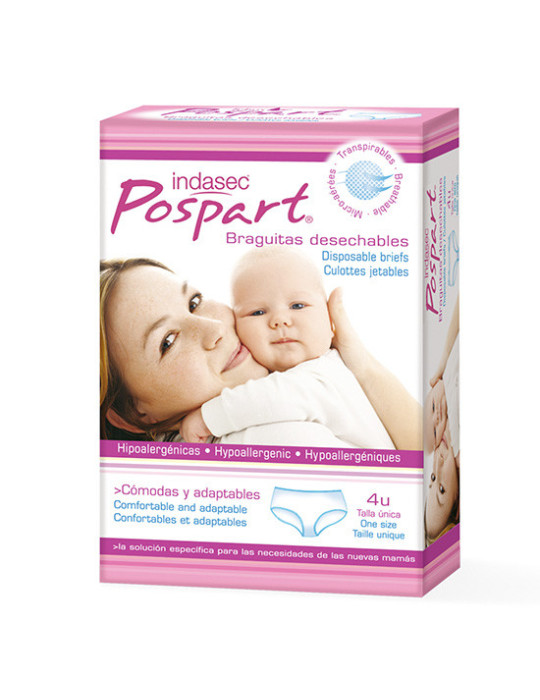 INDASEC POSPART BRAGA DESECHABLE T-UNICA 4 U