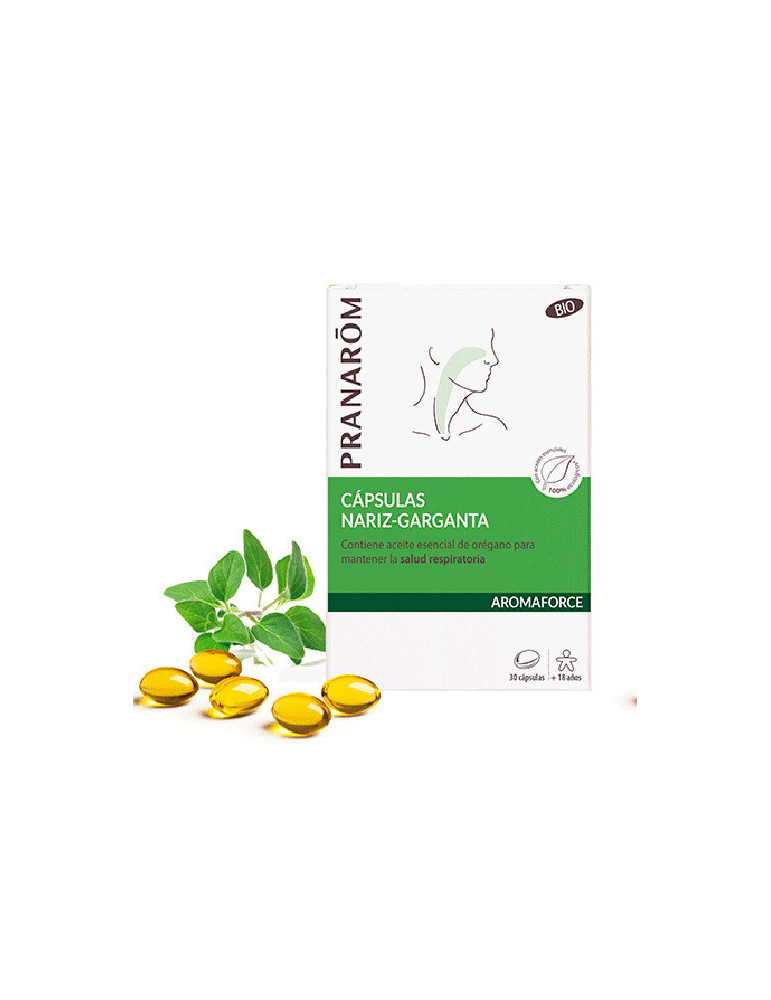 PRANAROM AROMAFORCE NARIZ GARGANTA 30 CAPSULAS