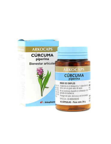 ARKOPHARMA CURCUMA PIPERINA 40 CAPSULAS