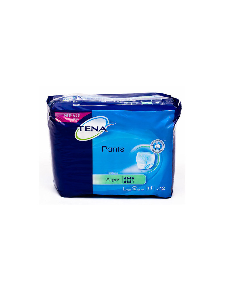 TENA PANTS SUPER GRANDE 12 UNID