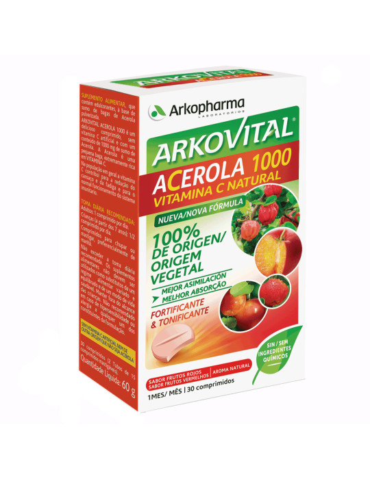 ARKOVITAL ACEROLA 1000 VITAMINA C 30 COMP