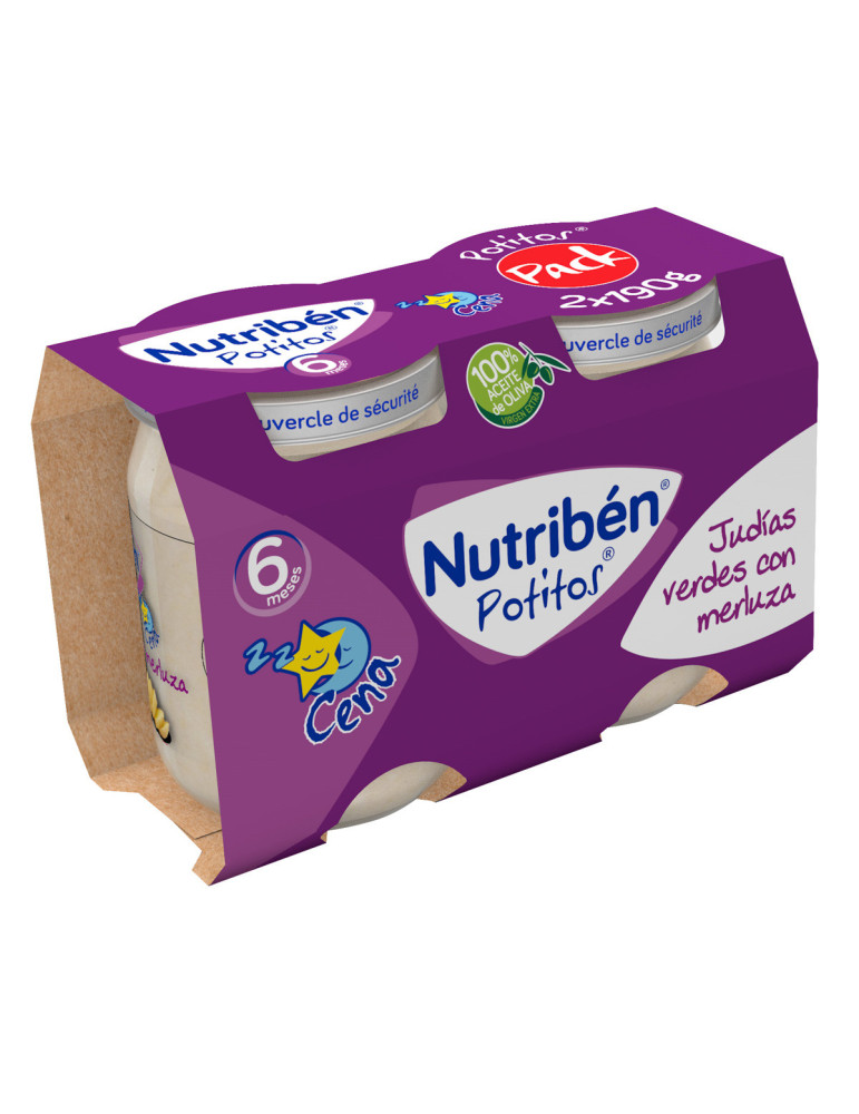 NUTRIBEN CENA JUDIAS VERDES CON MERLUZA POTITO 2
