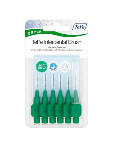 CEPILLO INTERDENTAL TEPE 0.8 MM VERDE