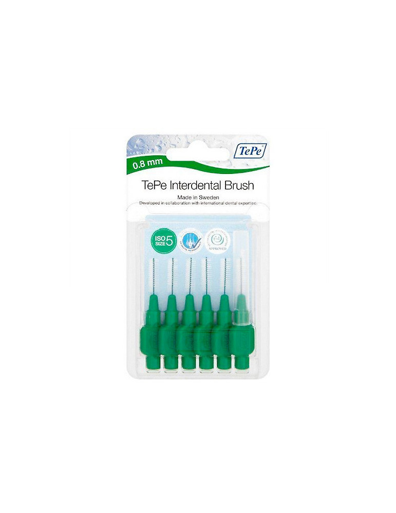 CEPILLO INTERDENTAL TEPE 0.8 MM VERDE
