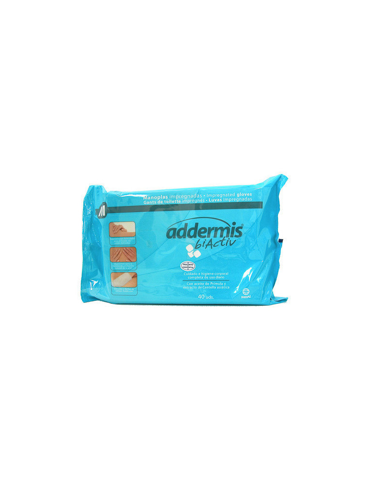 ADDERMIS BIACTIV MANOPLA ENJABONADA 40 MANOPLAS