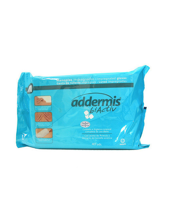 ADDERMIS BIACTIV MANOPLA ENJABONADA 40 MANOPLAS