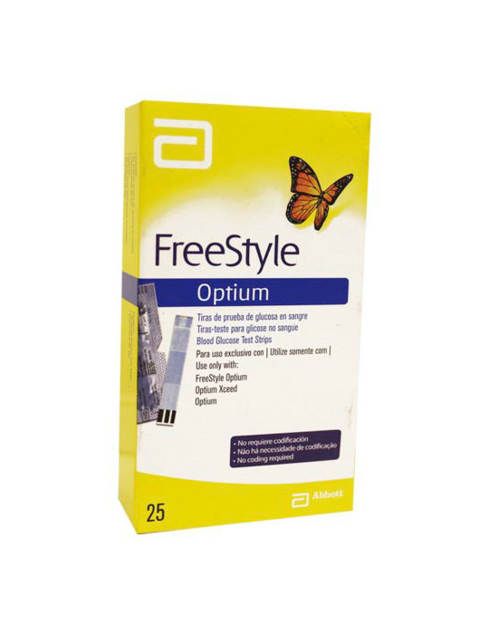 FREESTYLE OPTIUM TIRA REACTIVA GLUCEMIA 50 UNID