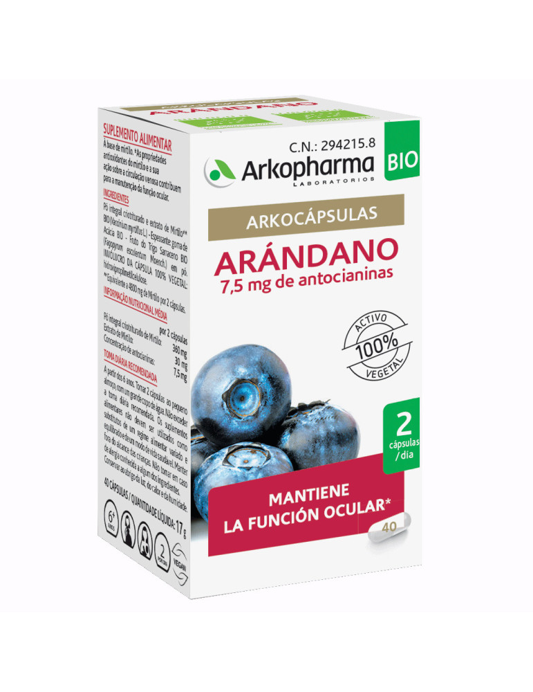 ARKOCAPSULAS ARANDANO 45 CAPS OCULAR