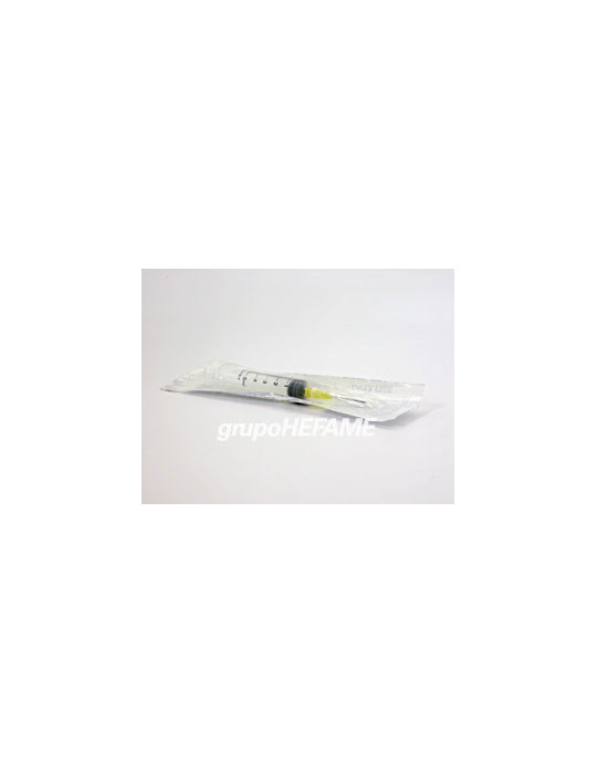 JERINGA AGUJA 5ML AMARILLA 0.9MM IV  25/9 3P ICO