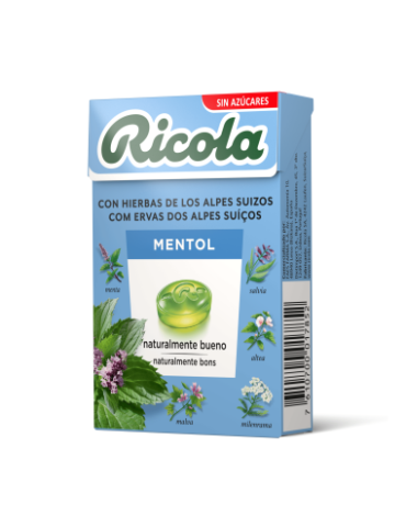 RICOLA CARAMELOS SIN AZUCAR 1 ENVASE 50 G SABOR