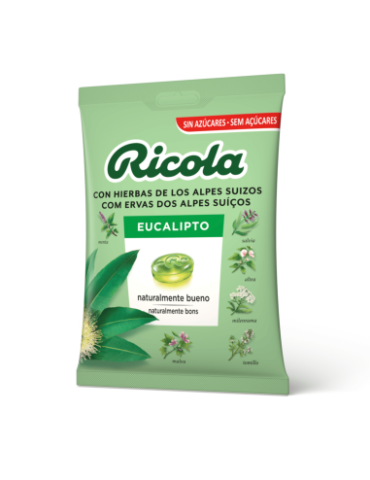 RICOLA CARAMELOS SIN AZUCAR EUCALIPTO CAJA 2