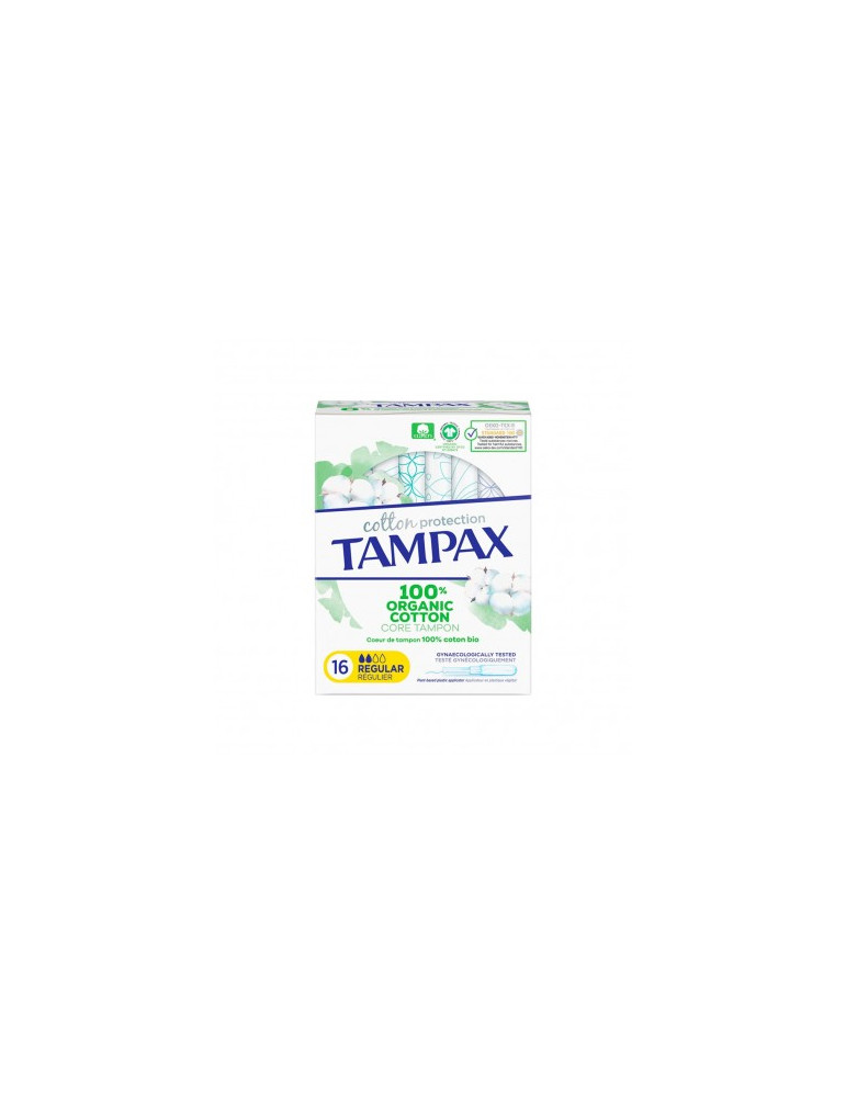TAMPAX COMPAK PEARL TAMPON 100%ALG REGULAR 16