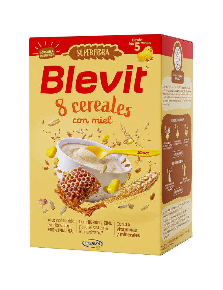 BLEVIT SUPERFIBRA 8 CEREALES MIEL 500G
