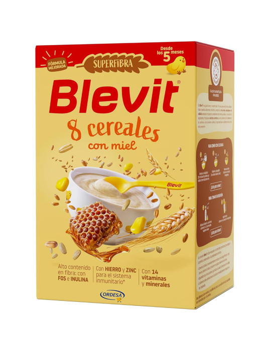 BLEVIT SUPERFIBRA 8 CEREALES MIEL 500G