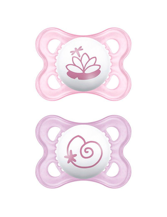 CHUPETE SILIC ROSA MAM ORIGINAL 0-6 M PACKDOBLE