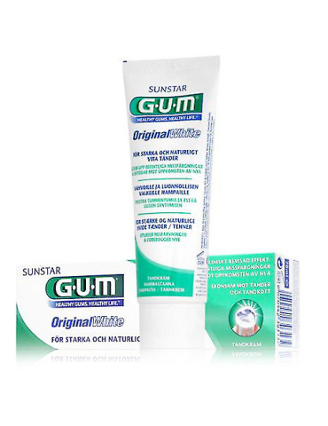 GUM ORIGINAL WHITE CREMA DENTAL 75 ML