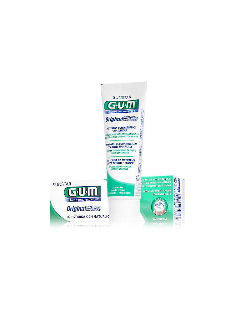 GUM ORIGINAL WHITE CREMA DENTAL 75 ML