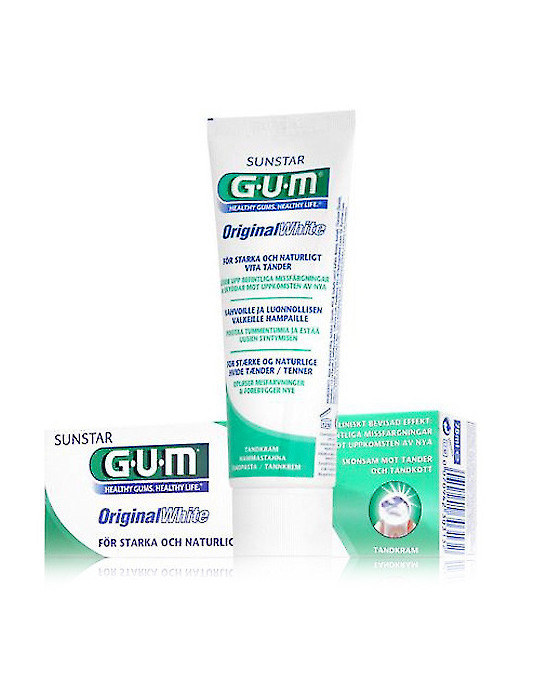 GUM ORIGINAL WHITE CREMA DENTAL 75 ML