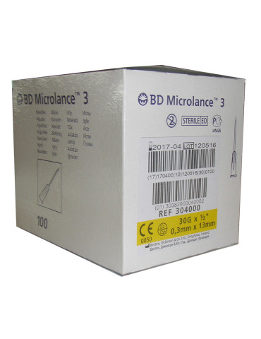 AGUJA BD MICROLANCE 0.3X0.13MM AMARI