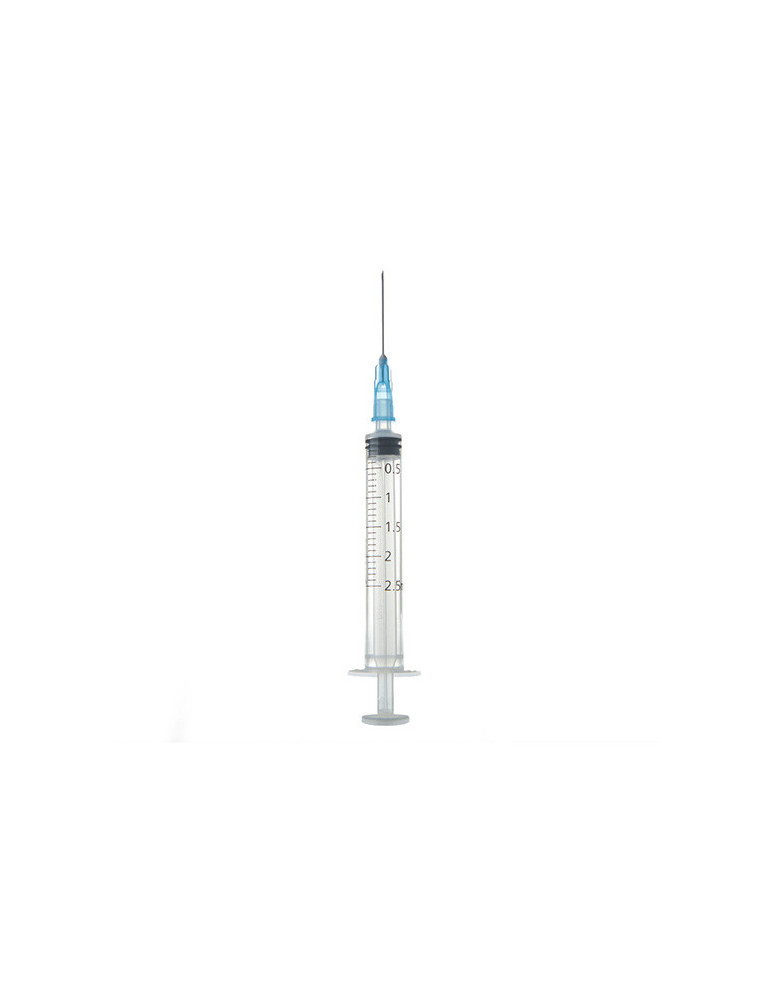 JERINGA AGUJA 2.5 ML AZUL  0.8MM INTRAMUSCULAR