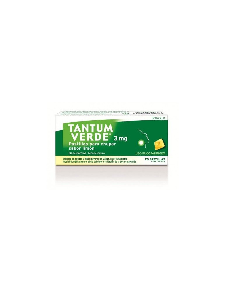 TANTUM VERDE 20 PASTILLAS LIMON