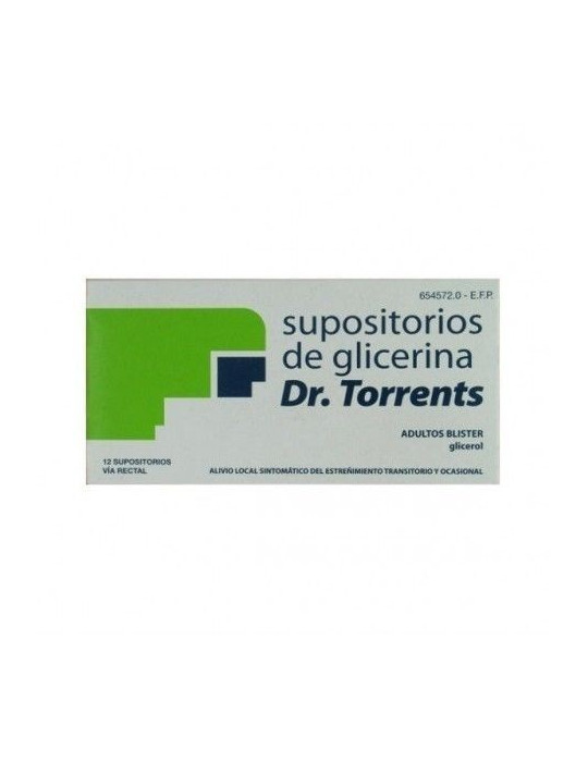 SUPOSITORIOS GLICERINA DR TORRENTS 3.27 G 12 SUP