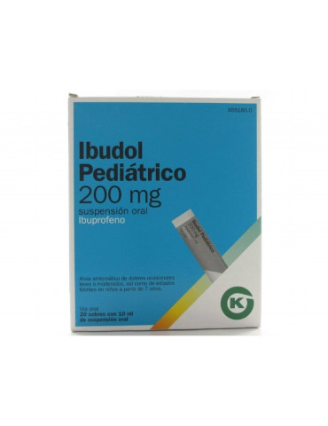 IBUDOL PEDIATRICO 200 MG 20 SOBRES SUSPENSION OR