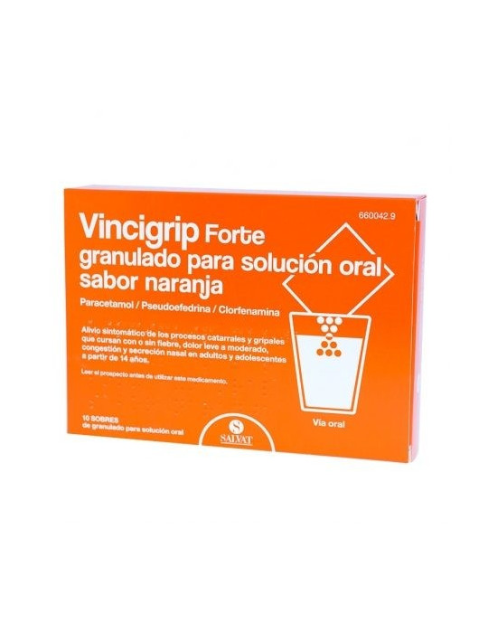 VINCIGRIP FORTE 10 SOBRES NARANJA