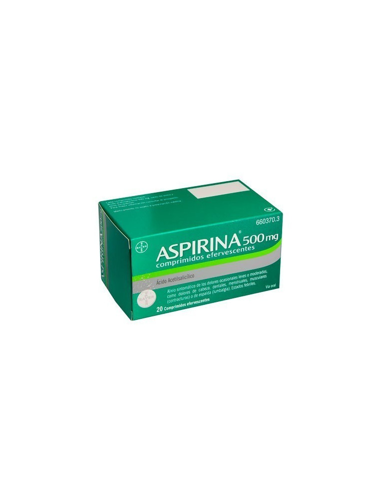 ASPIRINA 500 MG 20 COMP EFERVESCENTES
