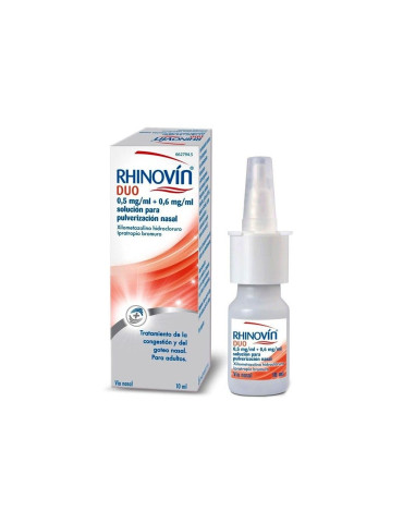 RHINOVIN DUO 0,5 MG/ML + 0,6 MG/ML SOLUCION ROJO